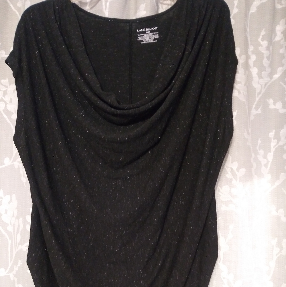 NWOT Lane Bryant 18/20 Draped Sparkle Top